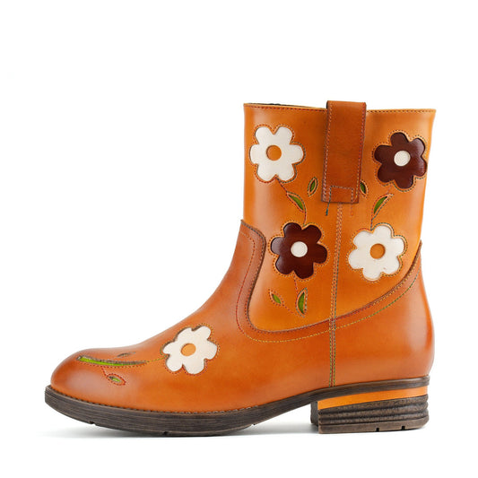 Sunny Daisy Ankle Boots