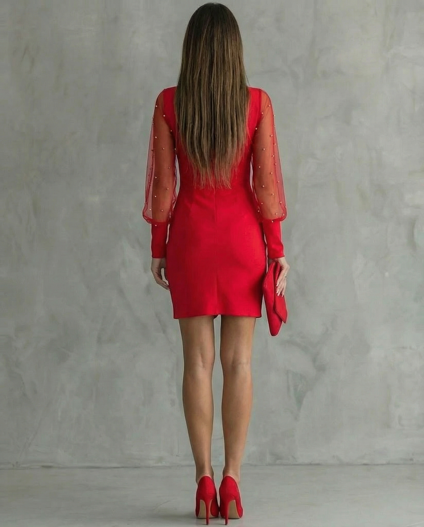 Elena | Off-Shoulder Long Sleeve Dress