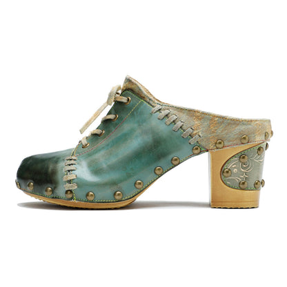 Vintage Handmade Round Toe Sandals