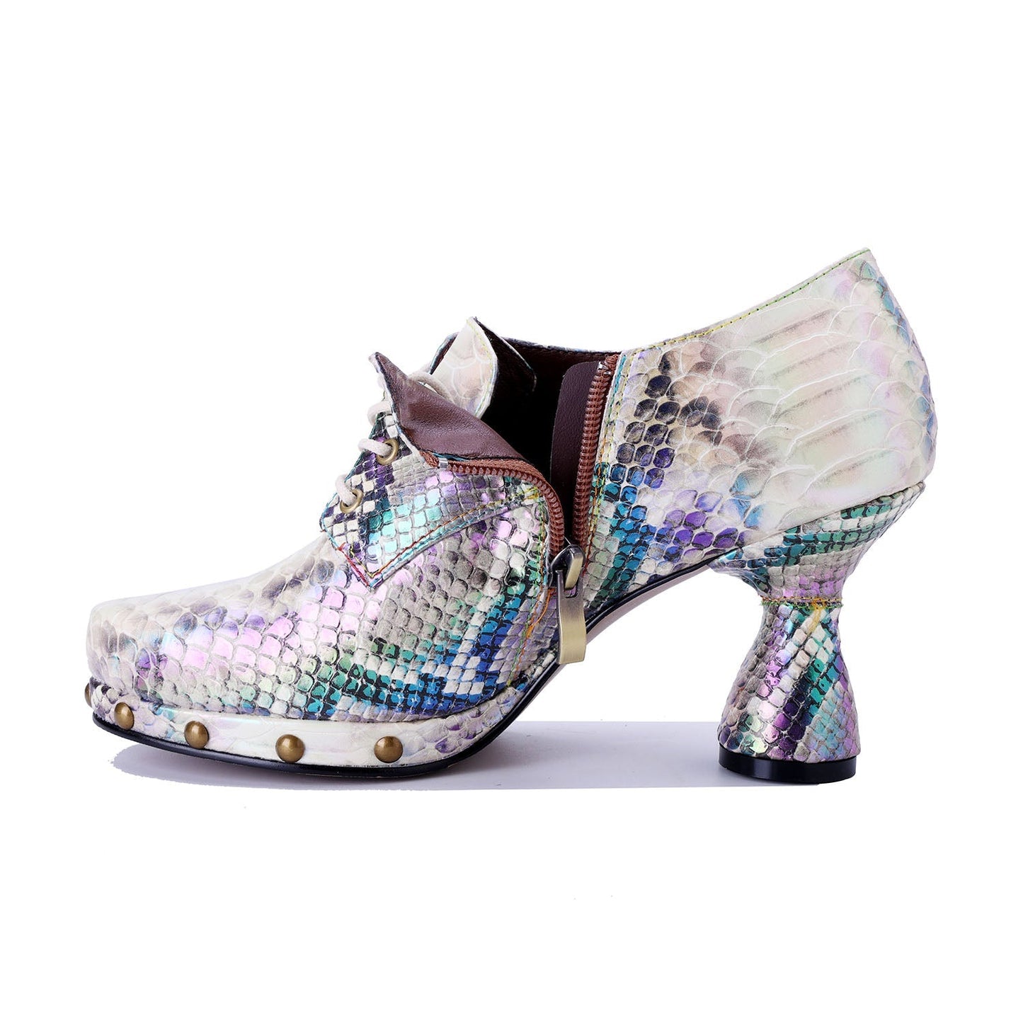 Iridescent Bloom Oxford Pumps