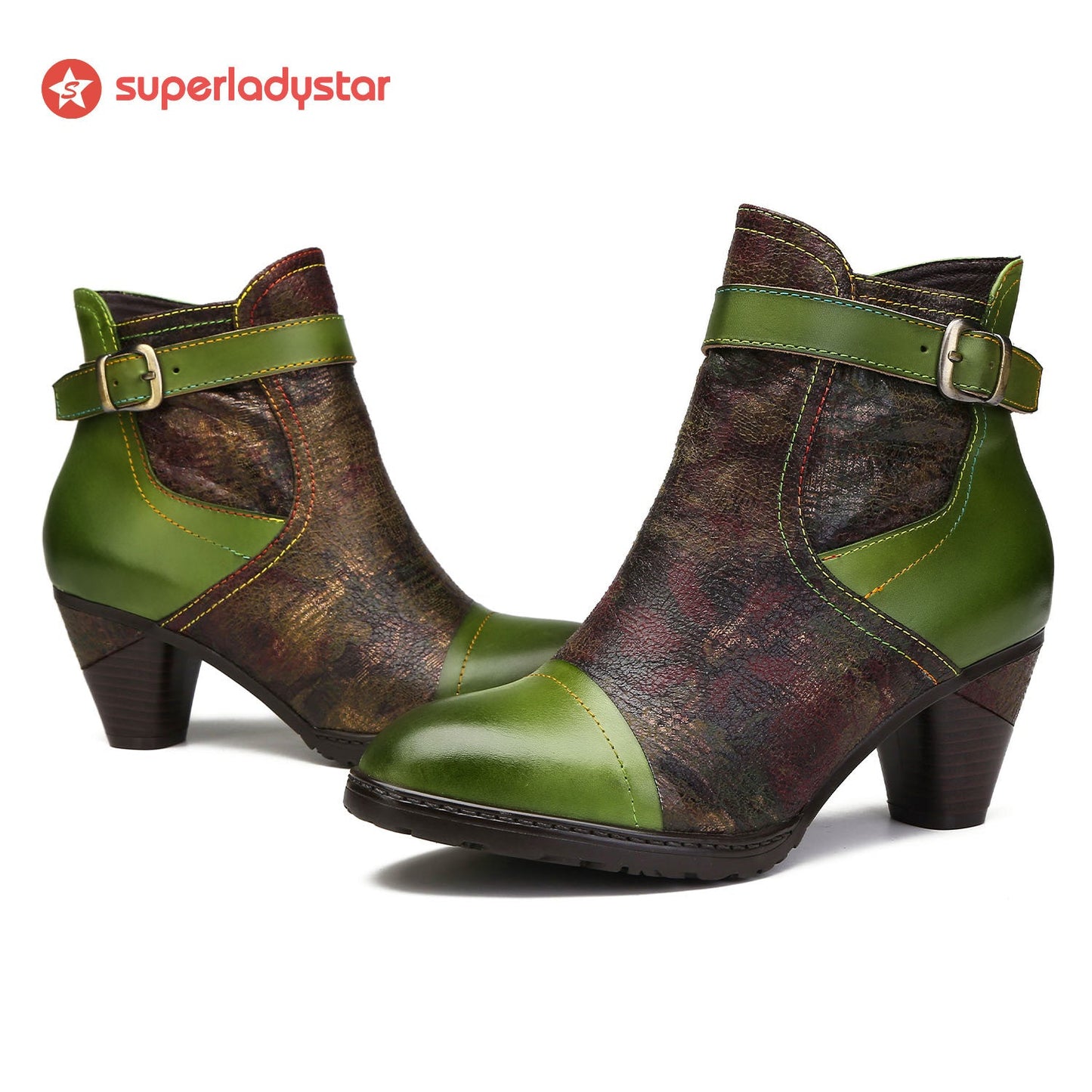 Hand-painted Soft Comfy Ankle Boots